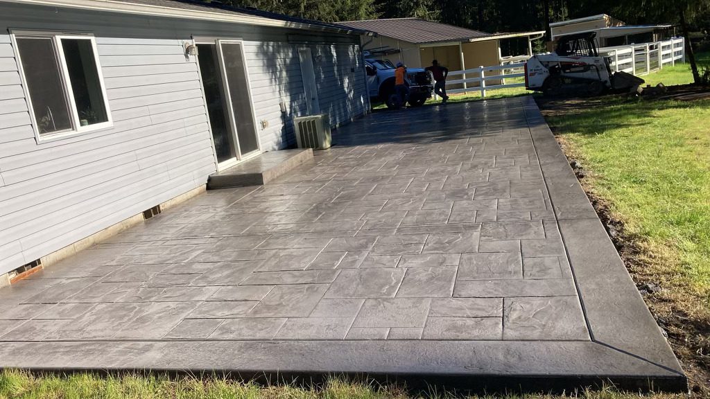 Concrete Patios project by Copano Concrete