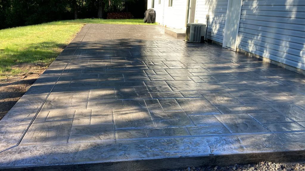Concrete Patios project by Copano Concrete