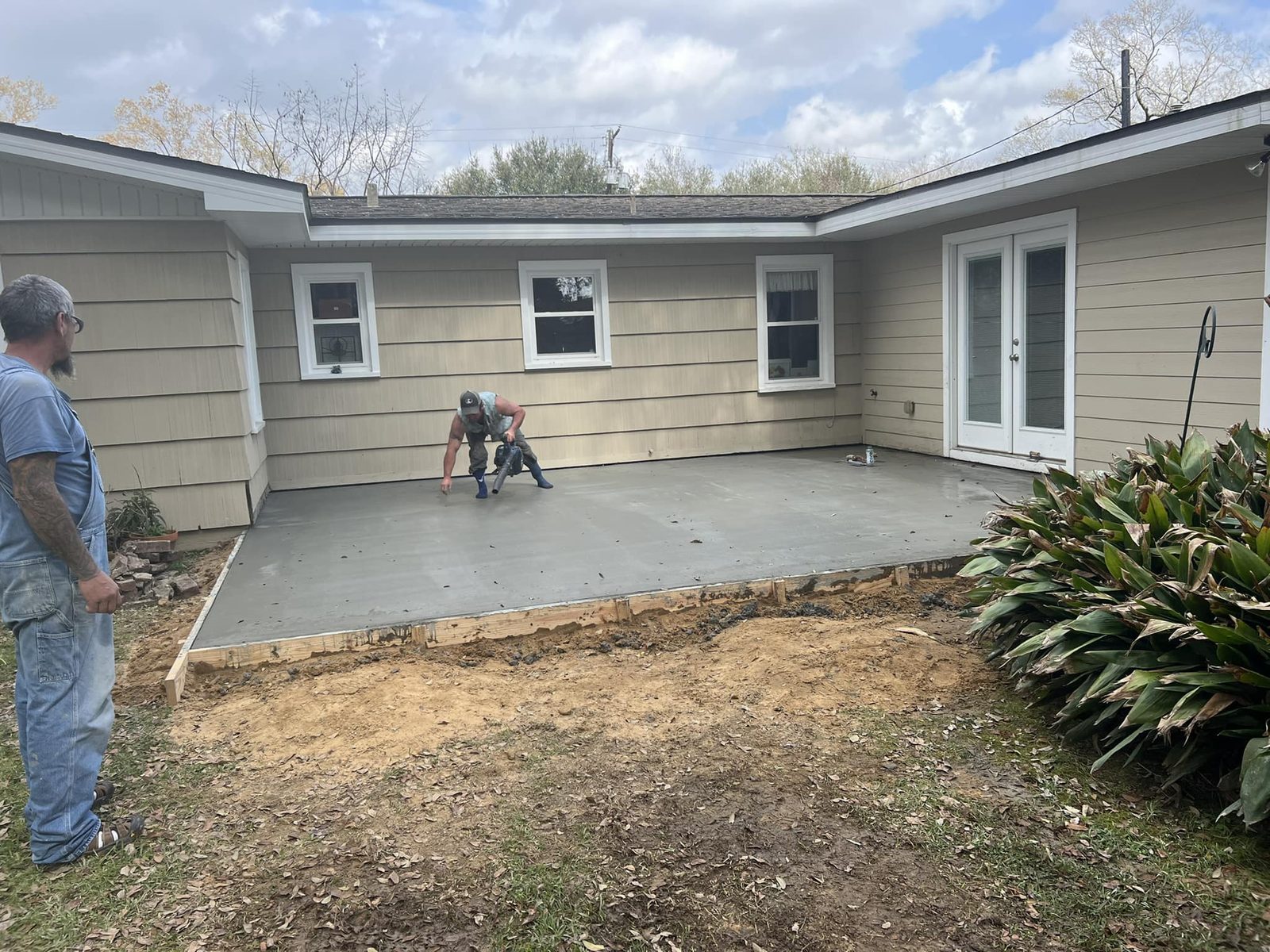 Concrete Patios project by Copano Concrete