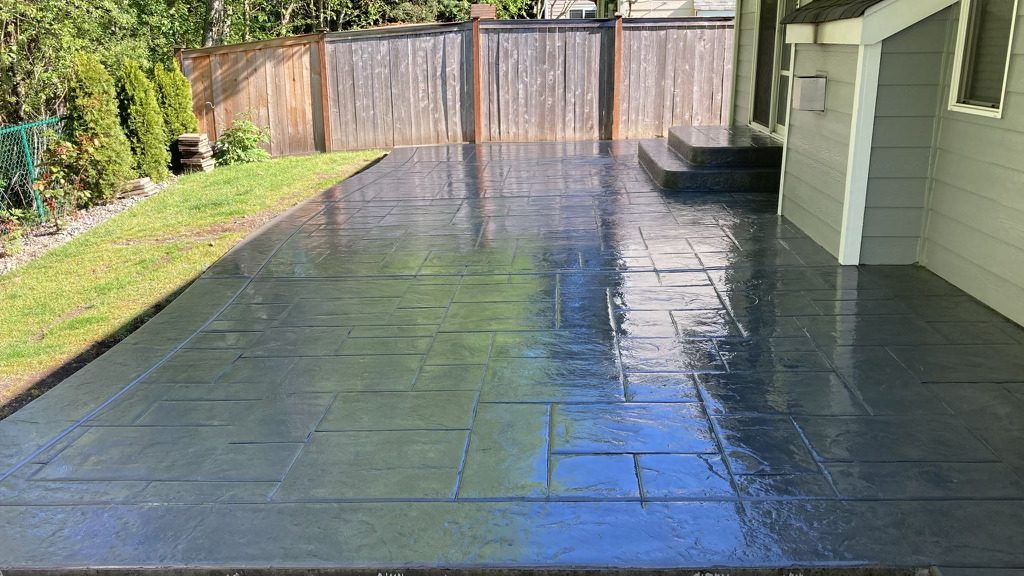 Concrete Patios project by Copano Concrete